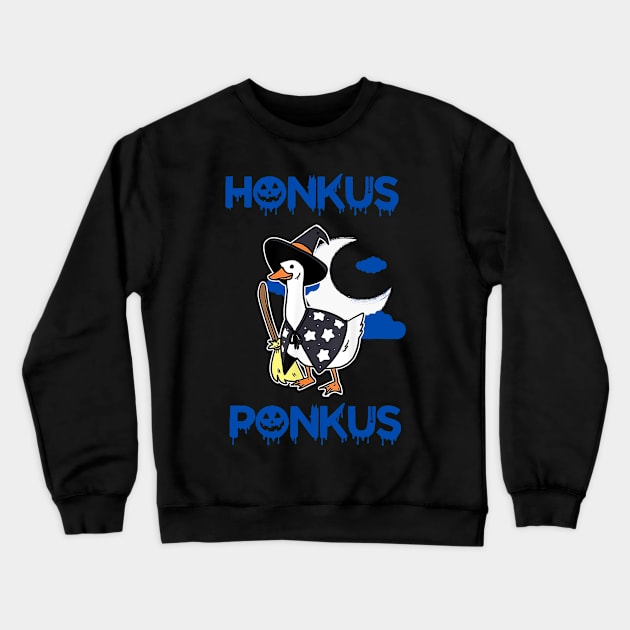 Honkus Ponkus | Honkus Ponkus Duck | Halloween Crewneck Sweatshirt by OrionBlue